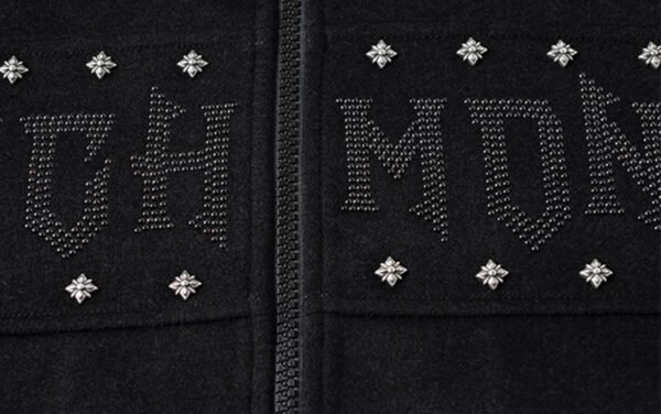 Custom Studded Fleece Zip Jacket - Style 4AF9AD - product detail view 10 Custom Studded Fleece Zip Jacket - Style 4AF9AD - product detail view 10