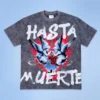 Custom Washed Graphic Studded Oversized Tee - Style 72D9EF Custom Washed Graphic Studded Oversized Tee - Style 72D9EF