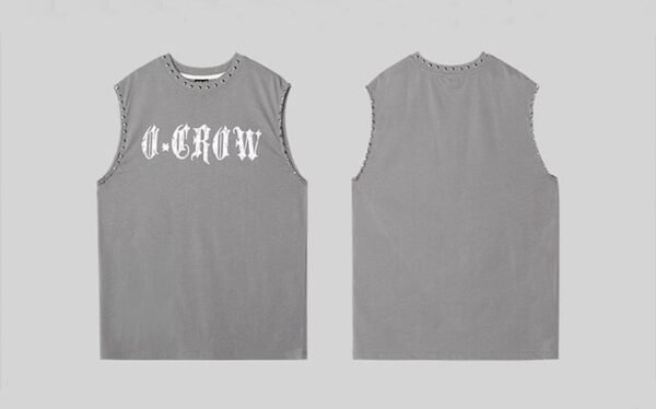 Custom Studded Graphic Tank Top - Style A6CFF0 - product detail view 6