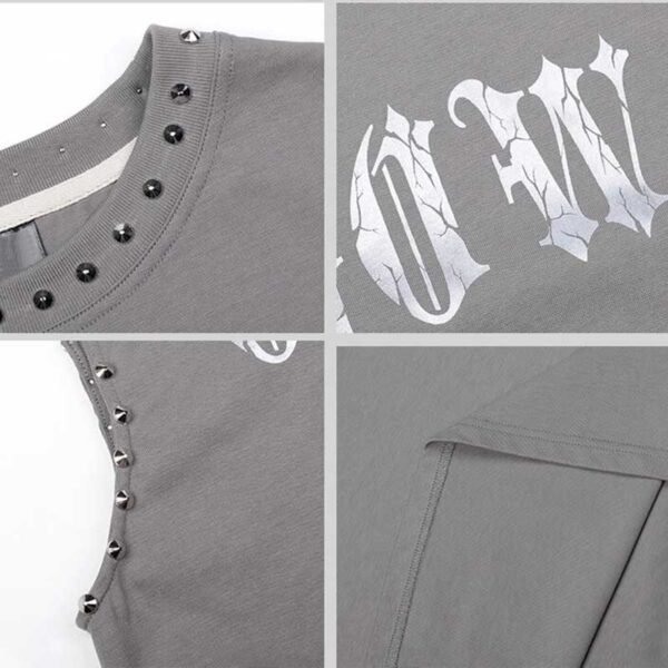 Custom Studded Graphic Tank Top - Style A6CFF0 - product detail view 9