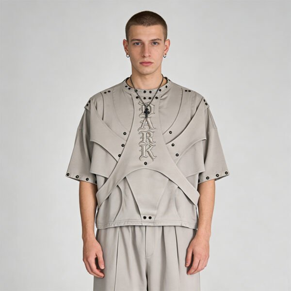 Custom Studded Oversized Streetwear T-Shirt - Style 168205 - product detail view 7 Custom Studded Oversized Streetwear T-Shirt - Style 168205 - product detail view 7