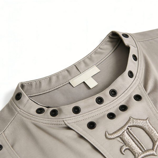 Custom Studded Oversized Streetwear T-Shirt - Style 168205 - product detail view 9 Custom Studded Oversized Streetwear T-Shirt - Style 168205 - product detail view 9