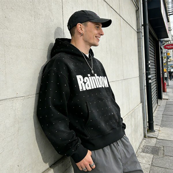 Custom Studded Washed Pullover Hoodie - Style DC3B02 Custom Studded Washed Pullover Hoodie - Style DC3B02