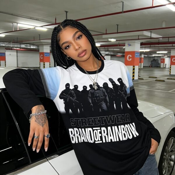 Custom Sublimated Long-Sleeve Graphic Tee - Style 9F63F0 - product detail view 7