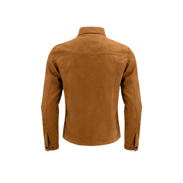 Custom Suede-Look Utility Shirt Jacket - Style 15EEDD - product detail view 4