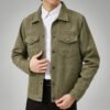 Custom Suede-Look Utility Shirt Jacket - Style 15EEDD - product detail view 5