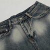 Custom Cropped Sun-Faded Denim Jeans - Style 413578 - product detail view 9 Custom Cropped Sun-Faded Denim Jeans - Style 413578 - product detail view 9