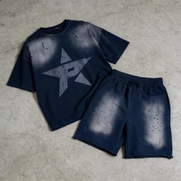 Custom Sun-Faded Star Graphic Oversized T-Shirt - Style 798E40 - product detail view 10 Custom Sun-Faded Star Graphic Oversized T-Shirt - Style 798E40 - product detail view 10