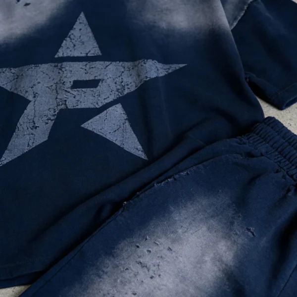 Custom Sun-Faded Star Graphic Oversized T-Shirt - Style 798E40 - product detail view 7 Custom Sun-Faded Star Graphic Oversized T-Shirt - Style 798E40 - product detail view 7