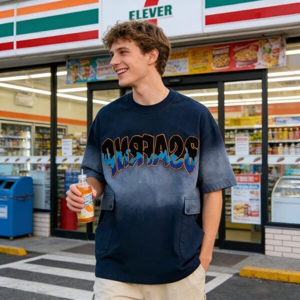 Custom Sun-Faded Embroidered Multi-Pocket T-Shirt - Style 897B60 - product detail view 6 Custom Sun-Faded Embroidered Multi-Pocket T-Shirt - Style 897B60 - product detail view 6
