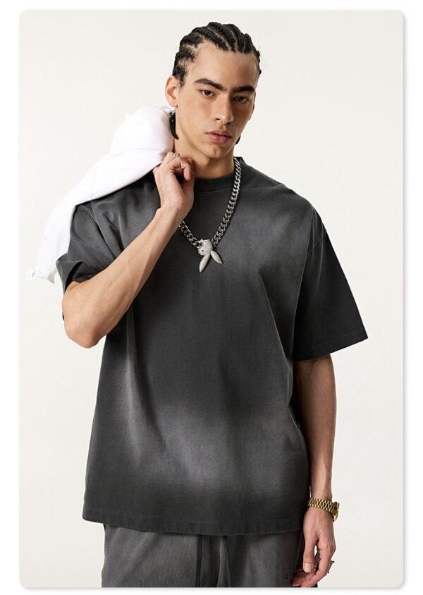 Custom Sun-Faded Oversized Cotton T-Shirt - Style EF996E