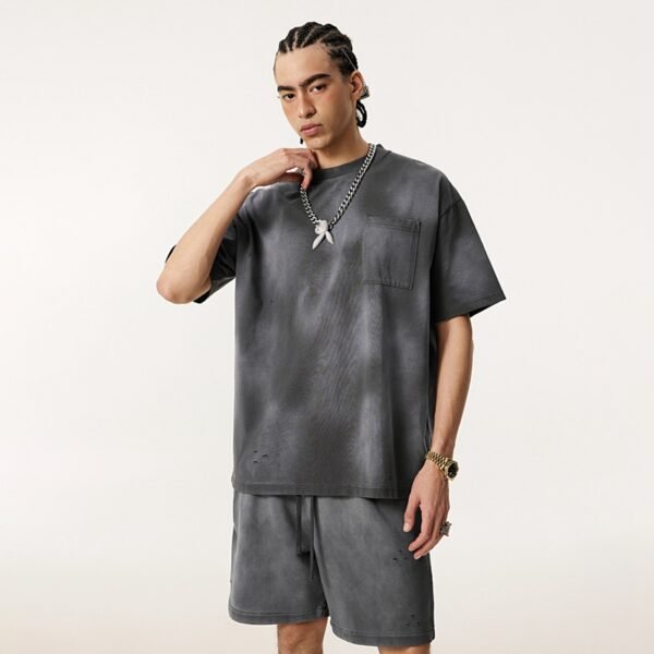 Custom Sun-Faded Pocket Oversized T-Shirt - Style 4038C4 - product detail view 4
