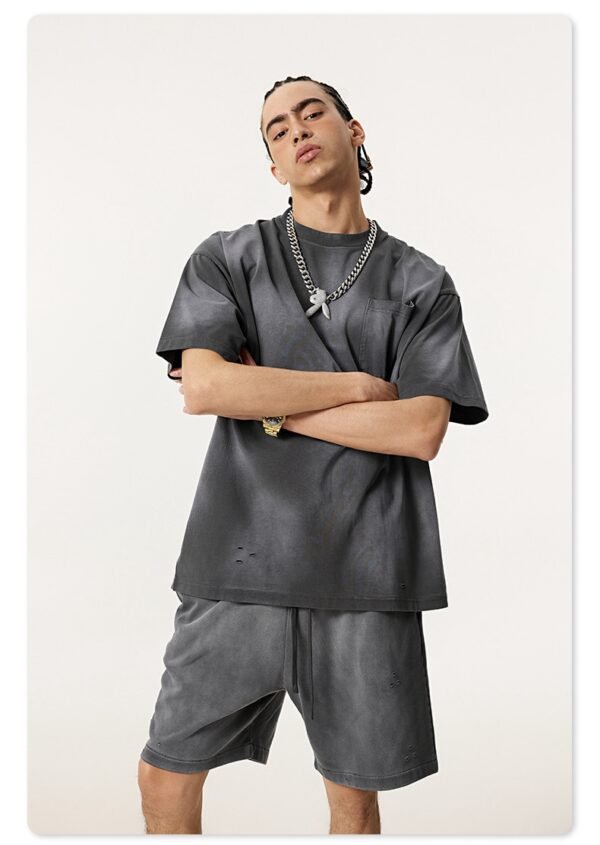 Custom Sun-Faded Pocket Oversized T-Shirt - Style 4038C4 - product detail view 7