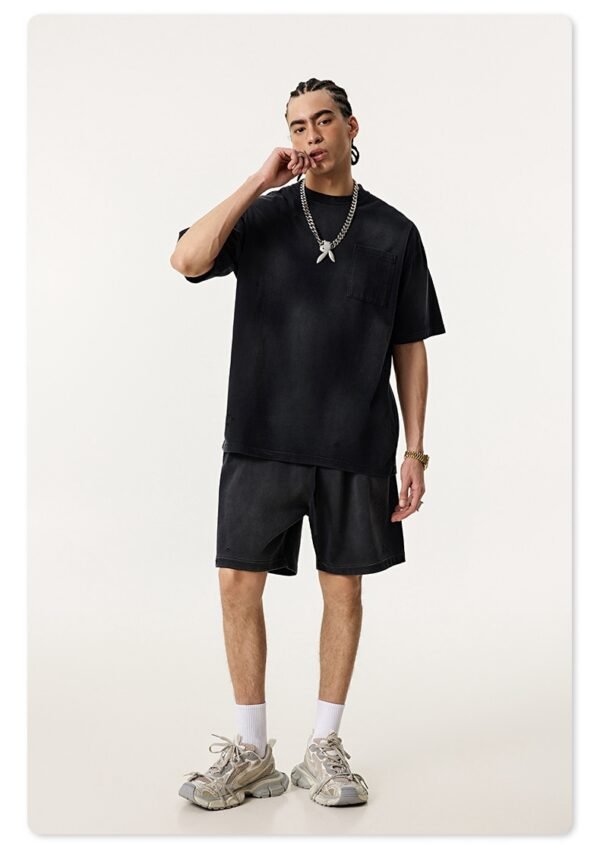 Custom Sun-Faded Pocket Oversized T-Shirt - Style 4038C4 - product detail view 14