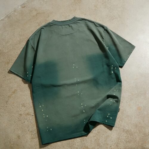 Custom Sun-Faded Splatter Print Oversized T-Shirt - Style 2CE66C
