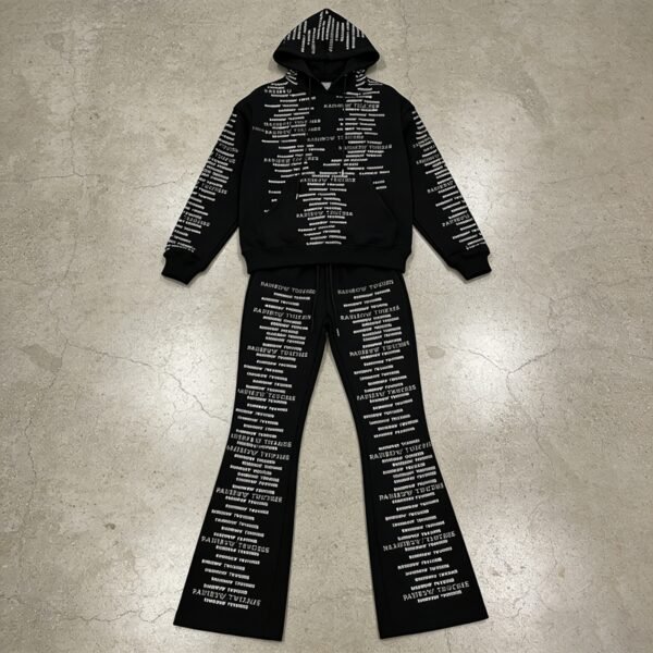 Custom Text Embellished Pullover Hoodie - Style D510D0 - product detail view 2 Custom Text Embellished Pullover Hoodie - Style D510D0 - product detail view 2