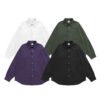 Custom Textured Oversized Button-Front Shirt - Style F8C65D - product detail view 4