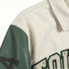 Custom Textured Varsity Bomber Jacket - Style FF158A - product detail view 2