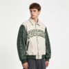 Custom Textured Varsity Bomber Jacket - Style FF158A - product detail view 4