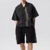Custom Thorn Embroidered Boxy Camp Shirt | - Style F8EA09 - product detail view 7 Custom Thorn Embroidered Boxy Camp Shirt | - Style F8EA09 - product detail view 7