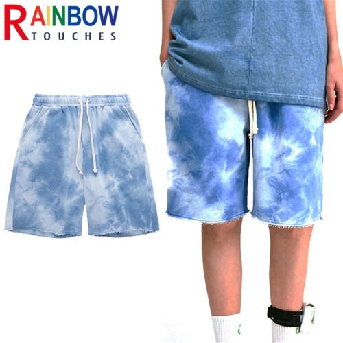 Custom Tie-Dye French Terry Drawstring Shorts 36004c6a8c4e73cc - Style 36004C