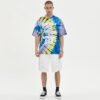 Custom Tie-Dye Puff Print Streetwear T-Shirt | VWT-502D - Style 502D2B - product detail view 2 Custom Tie-Dye Puff Print Streetwear T-Shirt | VWT-502D - Style 502D2B - product detail view 2