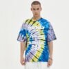 Custom Tie-Dye Puff Print Streetwear T-Shirt | VWT-502D - Style 502D2B - product detail view 3 Custom Tie-Dye Puff Print Streetwear T-Shirt | VWT-502D - Style 502D2B - product detail view 3