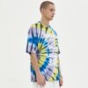 Custom Tie-Dye Puff Print Streetwear T-Shirt | VWT-502D - Style 502D2B - product detail view 4 Custom Tie-Dye Puff Print Streetwear T-Shirt | VWT-502D - Style 502D2B - product detail view 4