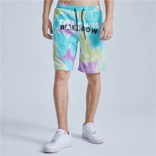Custom Tie-Dye Waffle Drawstring Shorts - Style 4BEE9B Custom Tie-Dye Waffle Drawstring Shorts - Style 4BEE9B