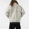 Custom Tonal Graphic Oversized Bomber Jacket - Style 4B5853 - product detail view 2 Custom Tonal Graphic Oversized Bomber Jacket - Style 4B5853 - product detail view 2