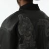 Custom Tonal Graphic Oversized Bomber Jacket - Style 4B5853 - product detail view 8 Custom Tonal Graphic Oversized Bomber Jacket - Style 4B5853 - product detail view 8
