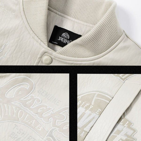 Custom Tonal Graphic Oversized Bomber Jacket - Style 4B5853 - product detail view 10 Custom Tonal Graphic Oversized Bomber Jacket - Style 4B5853 - product detail view 10