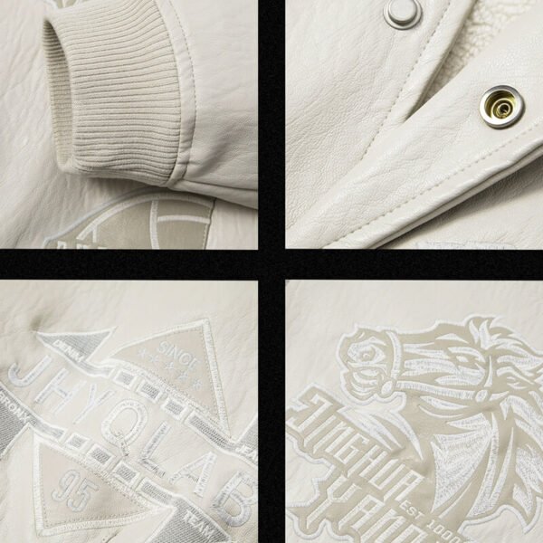 Custom Tonal Graphic Oversized Bomber Jacket - Style 4B5853 - product detail view 11 Custom Tonal Graphic Oversized Bomber Jacket - Style 4B5853 - product detail view 11
