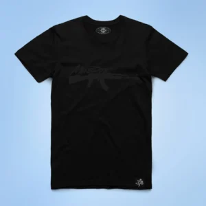 Custom Black Tonal Graphic Streetwear T-Shirt - Style A07E6A