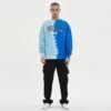 Custom Men's Tonal Half-Panel Pullover Sweatshirt - Style E67E5B Custom Men's Tonal Half-Panel Pullover Sweatshirt - Style E67E5B