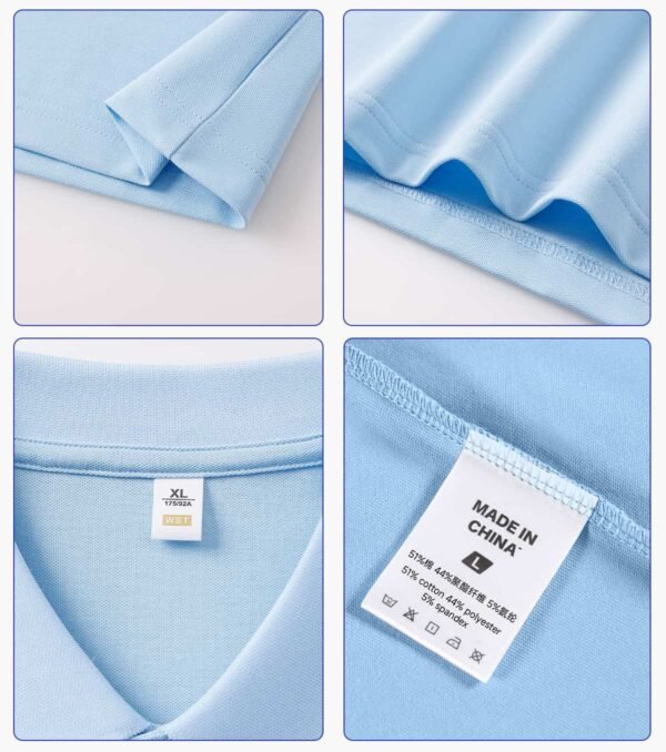 Custom Cooling Polo with Controlled Topstitching 3601 - Style 31E40B - product detail view 7 Custom Cooling Polo with Controlled Topstitching 3601 - Style 31E40B - product detail view 7