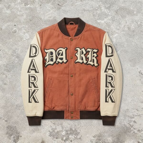 Custom Two-Tone Varsity Jacket | - Style 02D73E - product detail view 2 Custom Two-Tone Varsity Jacket | - Style 02D73E - product detail view 2