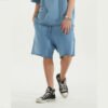 Custom Unisex Drawcord Jersey Shorts - Style 142C77 - product detail view 4 Custom Unisex Drawcord Jersey Shorts - Style 142C77 - product detail view 4
