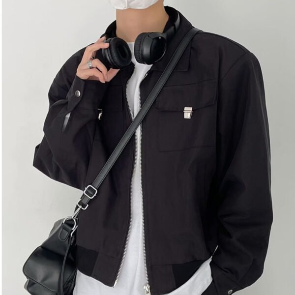 Custom Utility Chest Pocket Zip Jacket - Style 4CDAE8 - product detail view 5