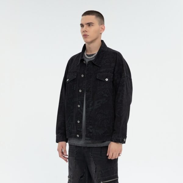 Custom Utility Denim-Style Jacket | VW-6567 - Style 656750 - product detail view 3 Custom Utility Denim-Style Jacket | VW-6567 - Style 656750 - product detail view 3