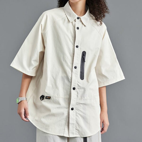 Custom Short-Sleeve Utility Overshirt CUS24037057W24 - Style 1FBEAE - product detail view 5