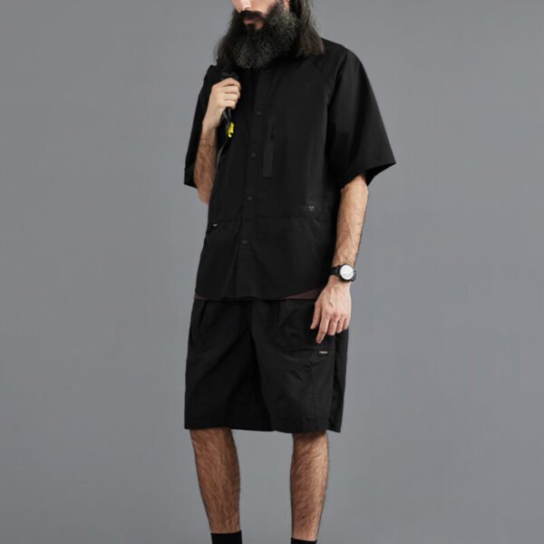 Custom Short-Sleeve Utility Overshirt CUS24037057W24 - Style 1FBEAE - product detail view 10
