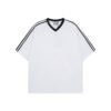 Custom V-Neck Stripe Sleeve Activewear Tee - Style EA690D - product detail view 3 Custom V-Neck Stripe Sleeve Activewear Tee - Style EA690D - product detail view 3