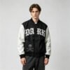 Custom Contrast Sleeve Varsity Bomber Jacket - Style 8D2122 - product detail view 3 Custom Contrast Sleeve Varsity Bomber Jacket - Style 8D2122 - product detail view 3