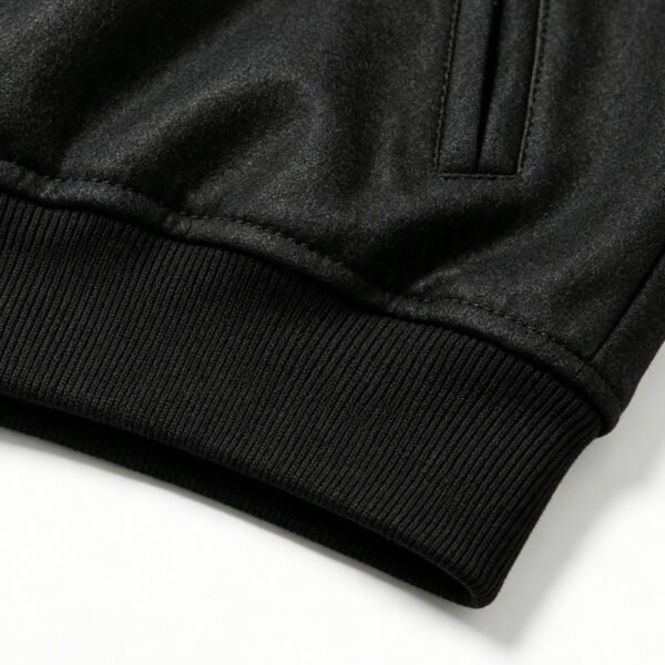 Custom Contrast Sleeve Varsity Bomber Jacket - Style 8D2122 - product detail view 4 Custom Contrast Sleeve Varsity Bomber Jacket - Style 8D2122 - product detail view 4