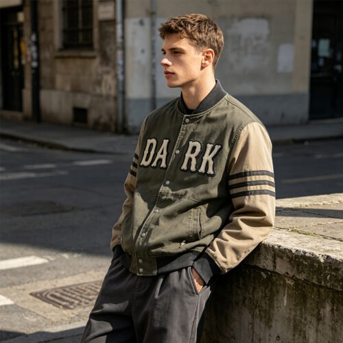Custom Two-Tone Varsity Bomber Jacket | - Style 41BC54 Custom Two-Tone Varsity Bomber Jacket | - Style 41BC54