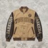 Custom Mixed-Material Varsity Bomber Jacket - Style 7F627D - product detail view 2