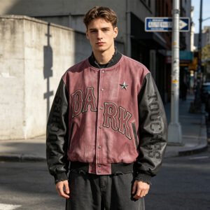 Custom Two-Tone Varsity Bomber Jacket | VW-66896652 - Style 668966