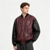 Custom Two-Tone Varsity Bomber Jacket - Style 76042D - product detail view 2 Custom Two-Tone Varsity Bomber Jacket - Style 76042D - product detail view 2