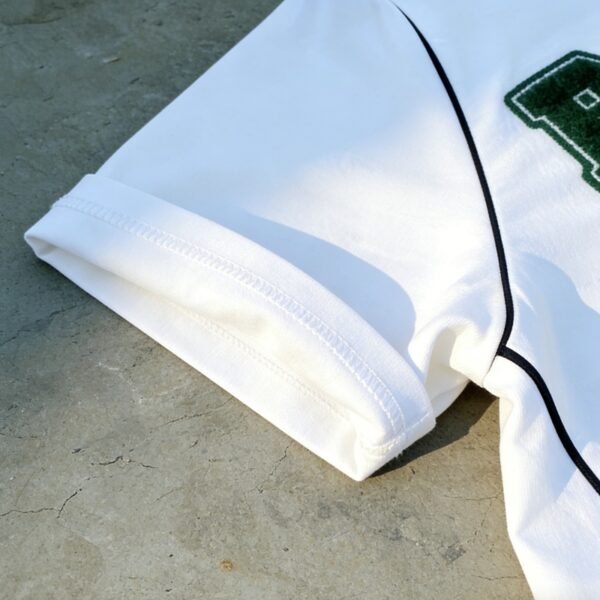 Custom Varsity Front-Zip Bomber Jacket | - Style FF6930 - product detail view 7